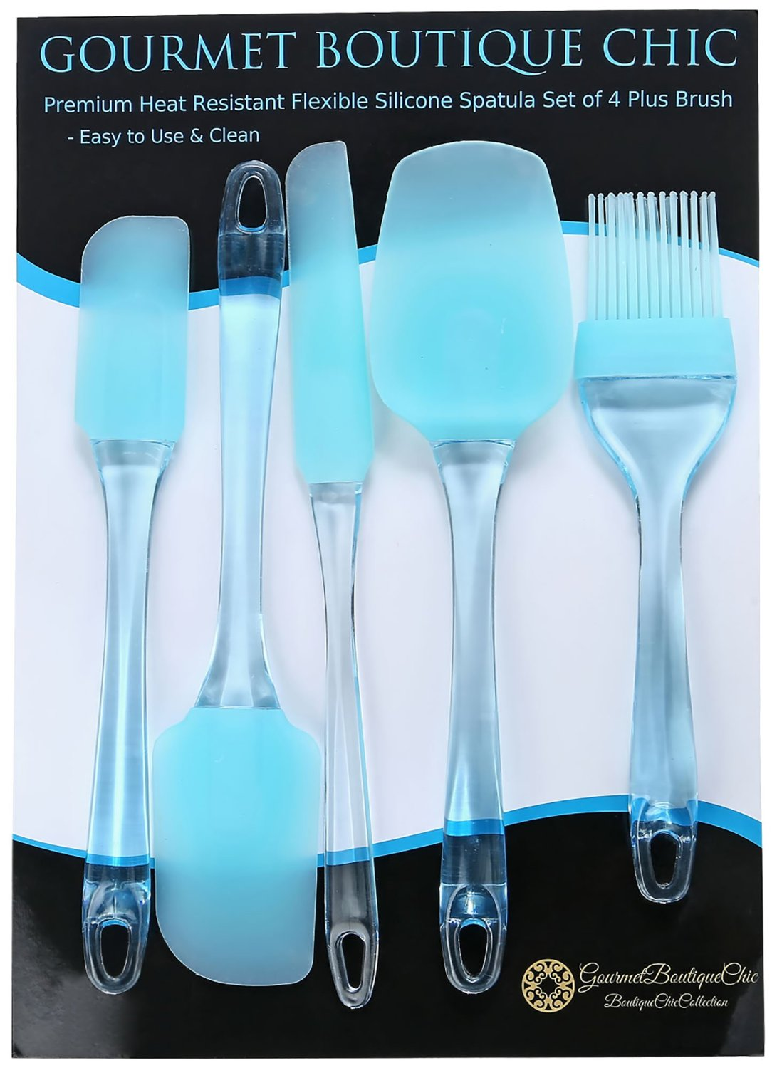 Premium Heat Resistant Flexible Silicone Spatula Set