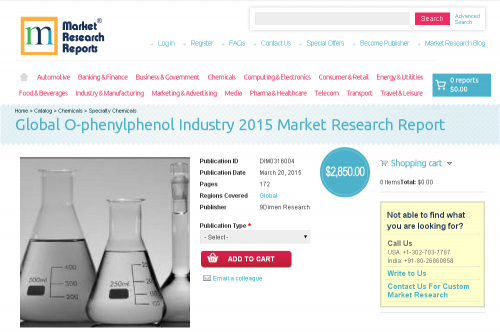 Global O-phenylphenol Industry 2015'