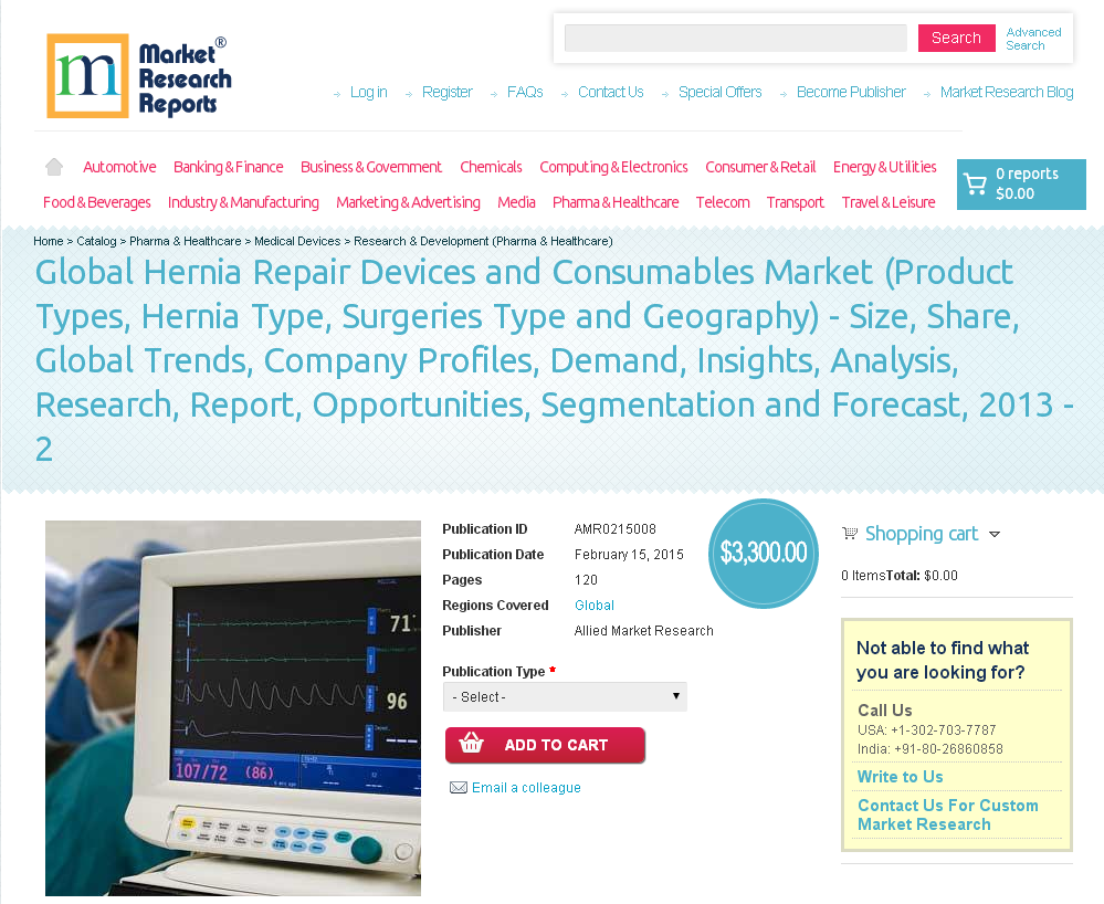 Global Hernia Repair Devices and Consumables Market