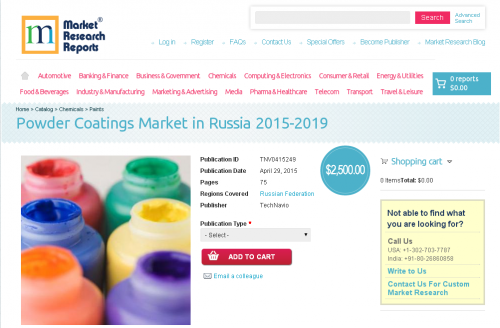 Powder Coatings Market in Russia 2015-2019'