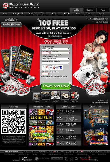 Platinum Play Mobile Casino'