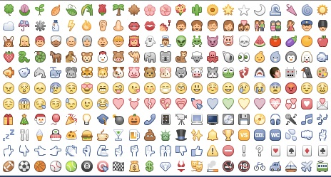 Facebook emoticons'