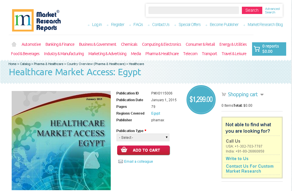 Healthcare Market Access: Egypt