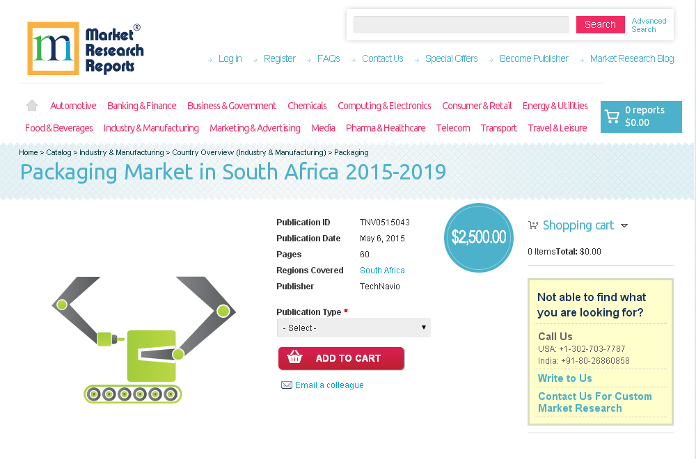 Packaging Market in South Africa 2015-2019