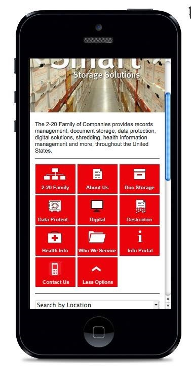 Example of 2-20's Mobile Sites'