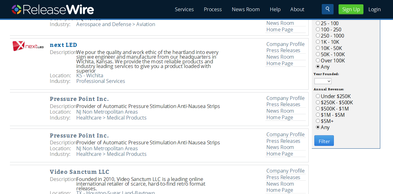 ReleaseWire for Publishers - Creating a Company News Widget