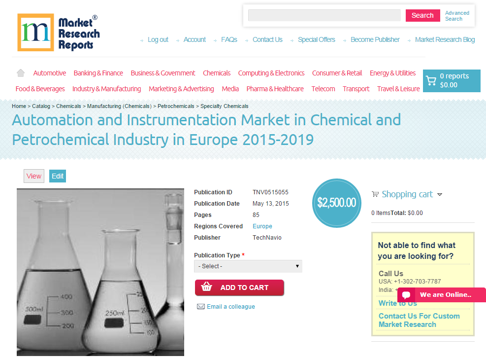 Automation and Instrumentation Market in Chemical and Petroc'