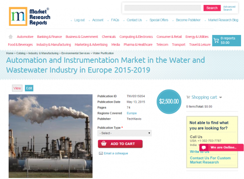 Automation and Instrumentation Market in the Water and Waste'