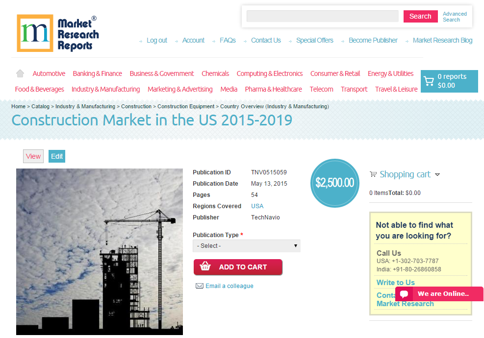 Construction Market in the US 2015 - 2019