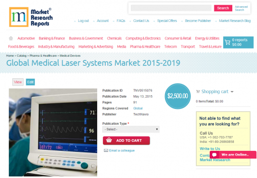 Global Medical Laser Systems Market 2015 - 2019'
