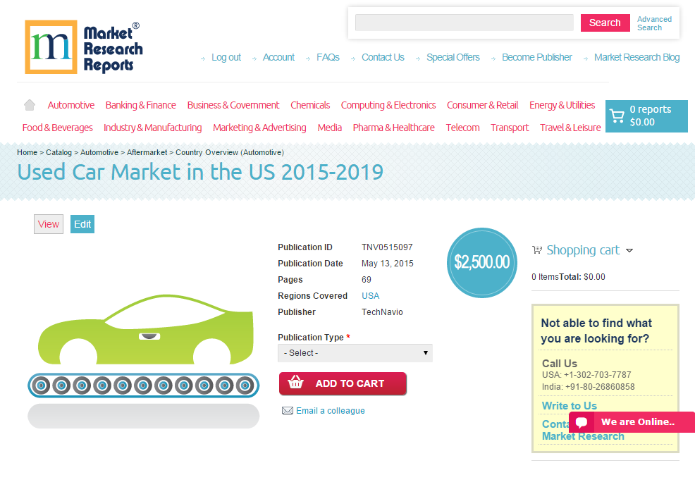 Used Car Market in the US 2015 - 2019