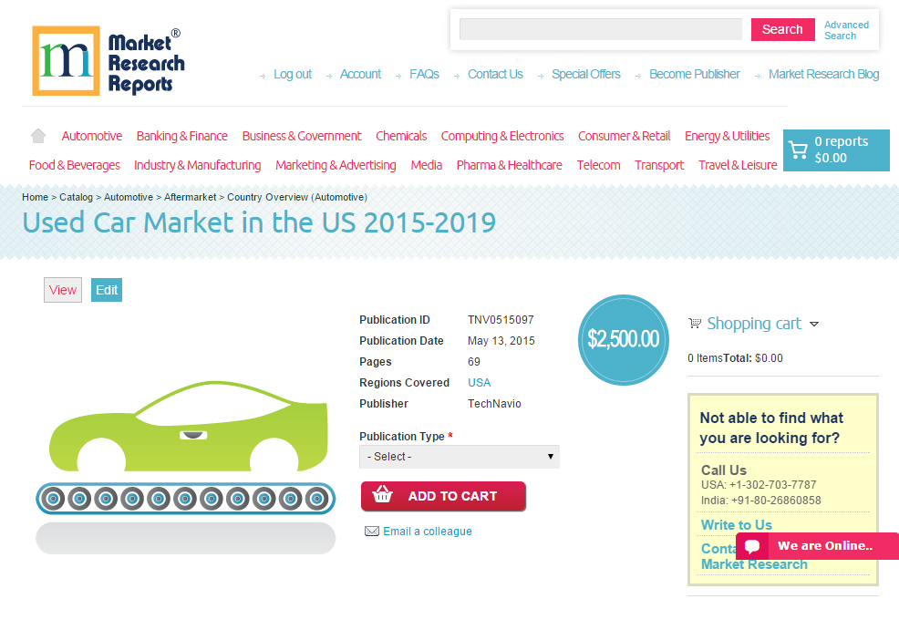 Used Car Market in the US 2015 - 2019'