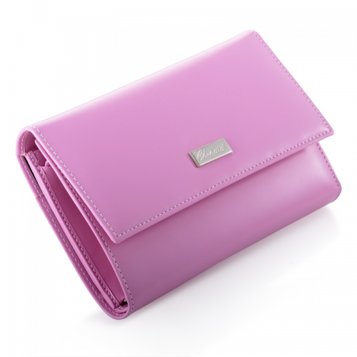 No. 4 Pink Leather Wallet by Chopard for $215'