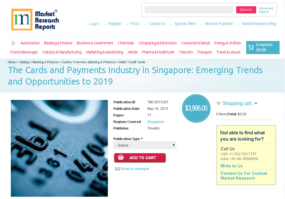 The Cards and Payments Industry in Singapore