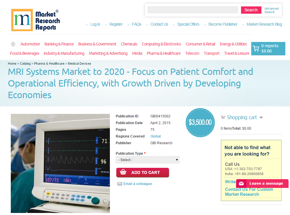 MRI Systems Market to 2020