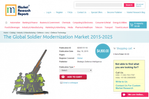 The Global Soldier Modernization Market 2015-2025'