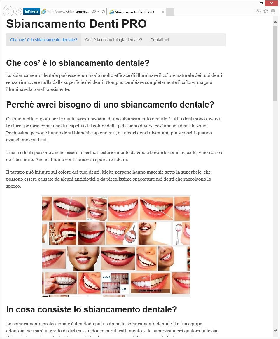 Sbiancamento Denti PRO S.p.A.'