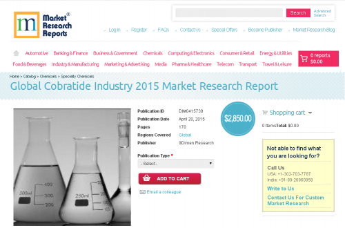 Global Cobratide Industry 2015 Market Research Report'