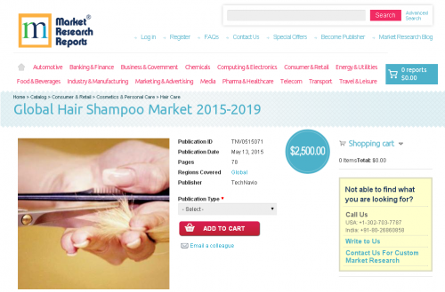 Global Hair Shampoo Market 2015-2019'