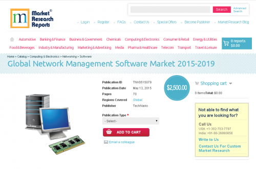 Global Network Management Software Market 2015-2019'
