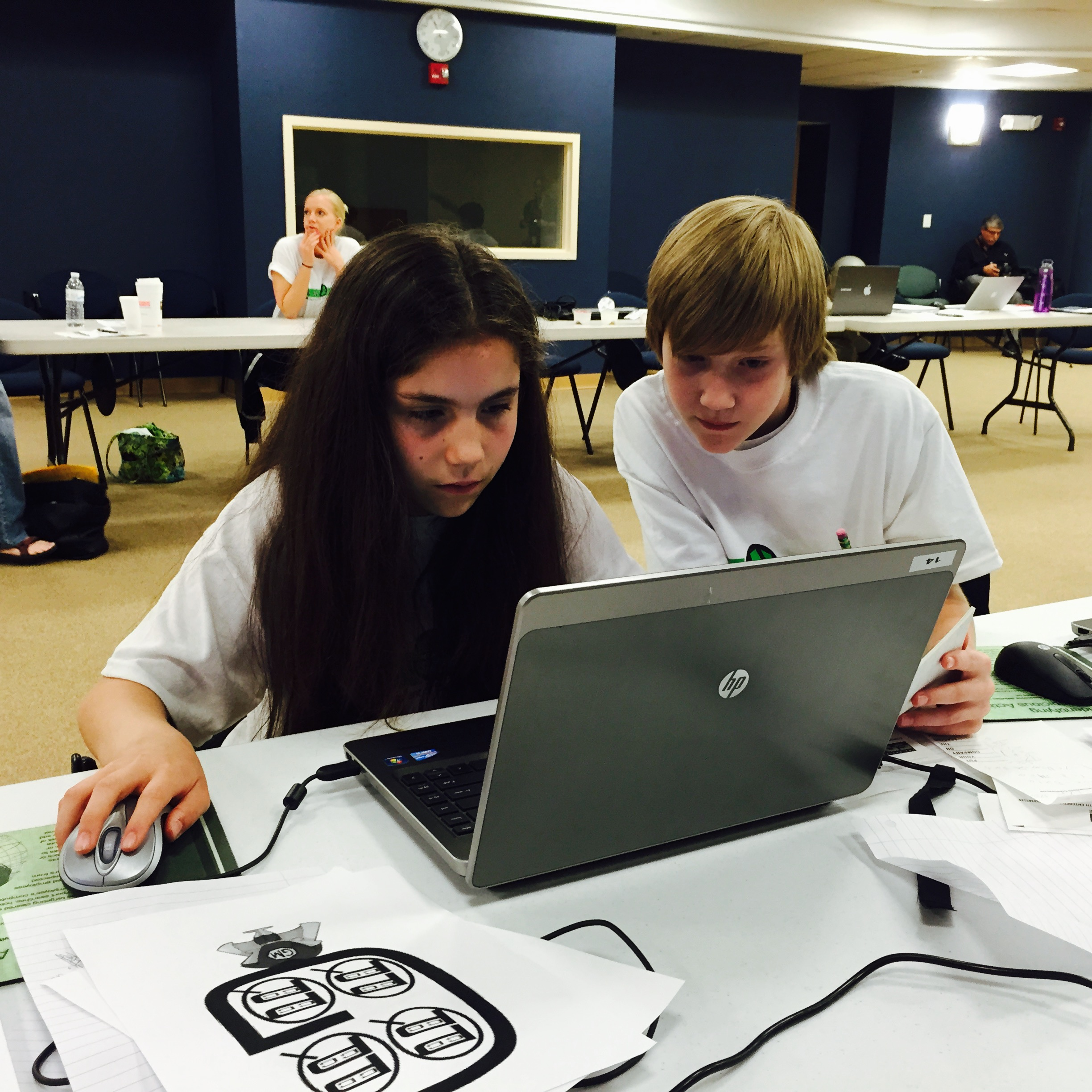 Students from Rome-Staley play, representing the Air Force
