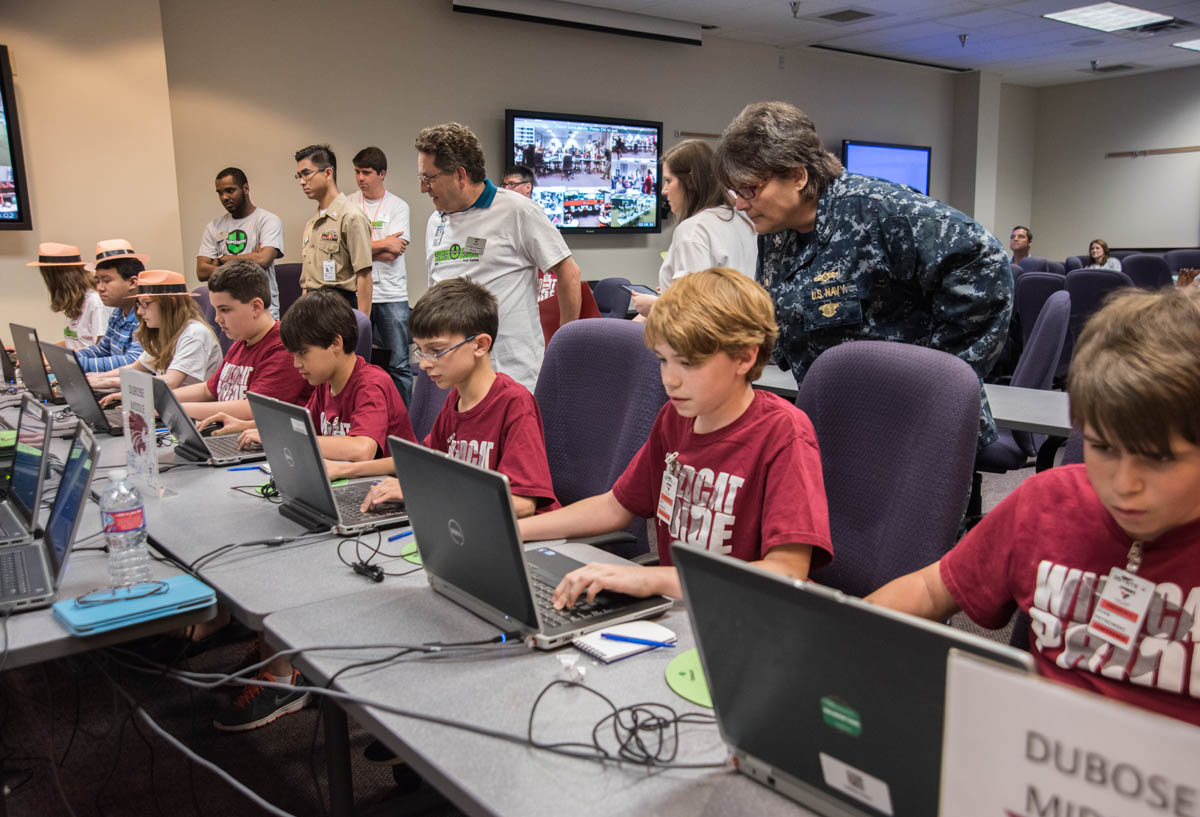 Students play at SPAWAR representing the Army in SC