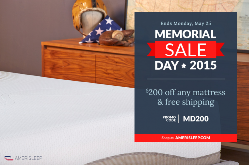 Amerisleep Releases Memorial Day Mattress Sales for 2015'