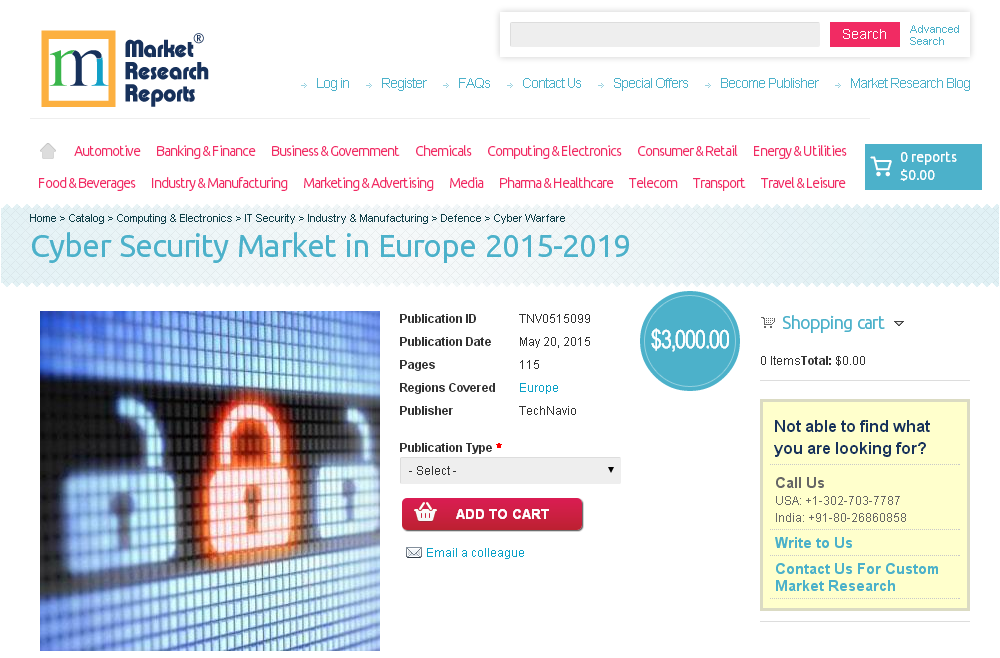 Cyber Security Market in Europe 2015-2019