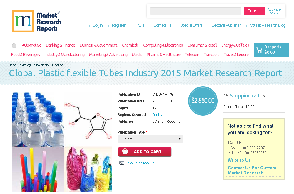 Global Plastic flexible Tubes Industry 2015