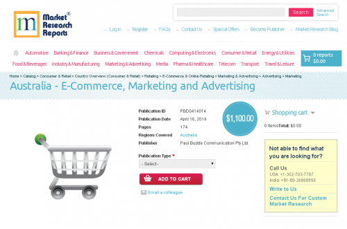 Australia - E-Commerce, Marketing and Advertising'