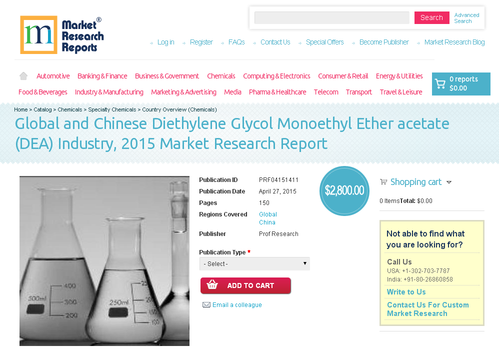 Global and Chinese Diethylene Glycol Monoethyl