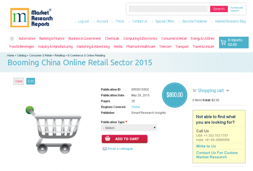 Booming China Online Retail Sector 2015'