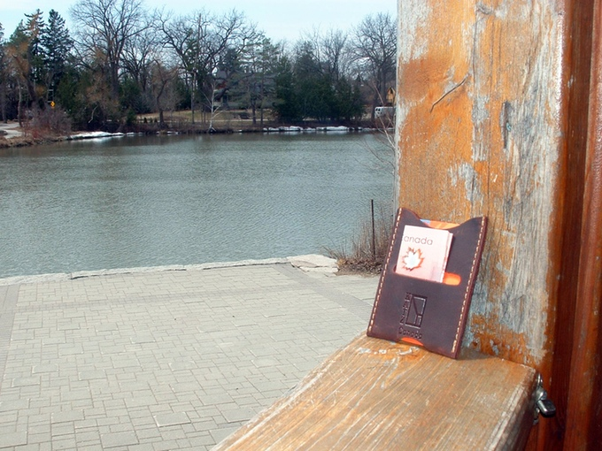Veg. tanned leather Messenger bags by Ben Katz