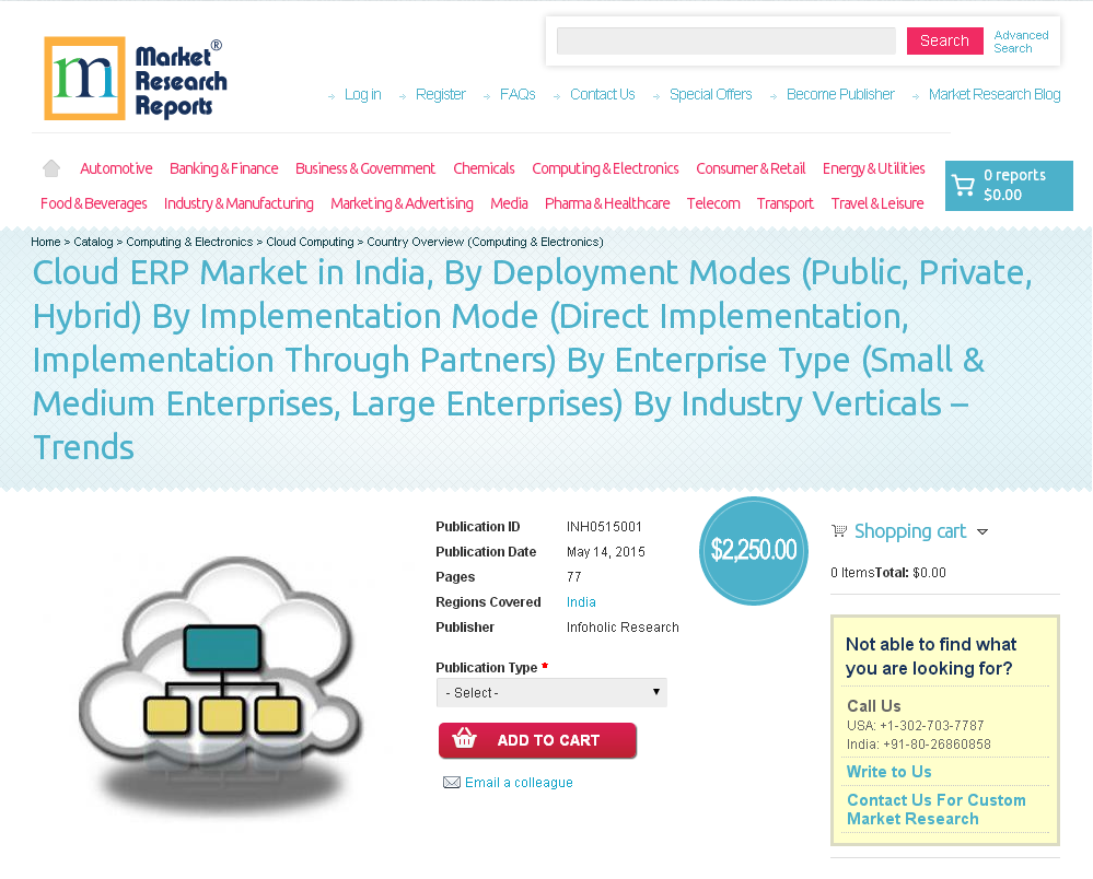 Cloud ERP Market in India