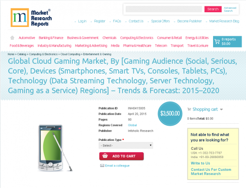 Global Cloud Gaming Market'