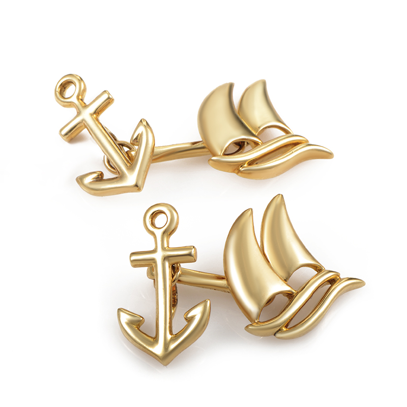 Nautical 18K Yellow Gold Cufflinks by Tiffany &amp; Co.