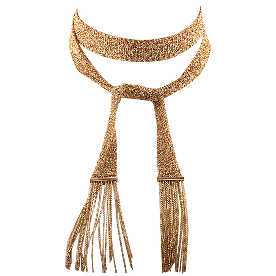 Delilah 18K Yellow Gold Mesh Necklace by Boucheron for $13,2