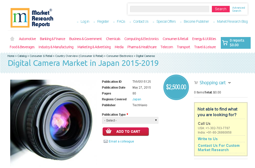 Digital Camera Market in Japan 2015-2019