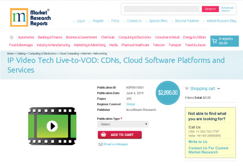 IP Video Tech Live-to-VOD: CDNs, Cloud Software Platforms'
