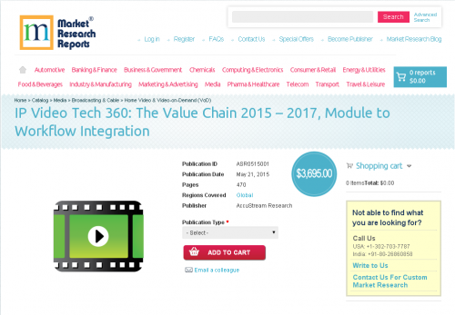 IP Video Tech 360: The Value Chain 2015 - 2017'