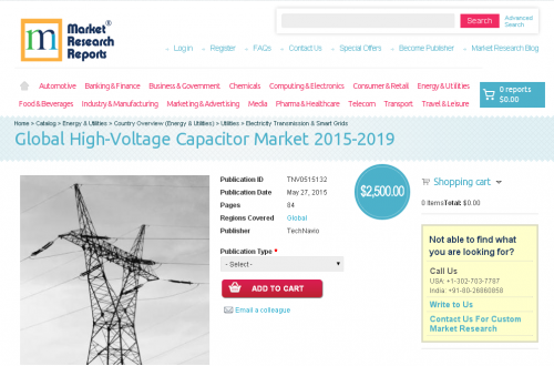 Global High-Voltage Capacitor Market 2015-2019'
