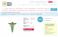 Report on Health Food Industry in China Proposal