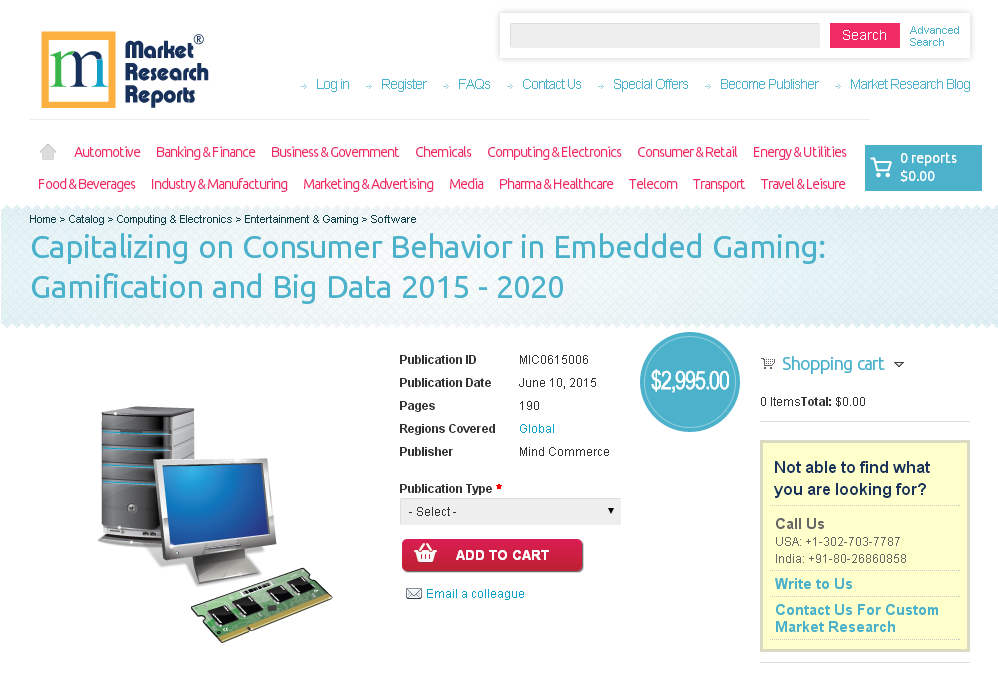 Capitalizing on Consumer Behavior in Embedded Gaming'