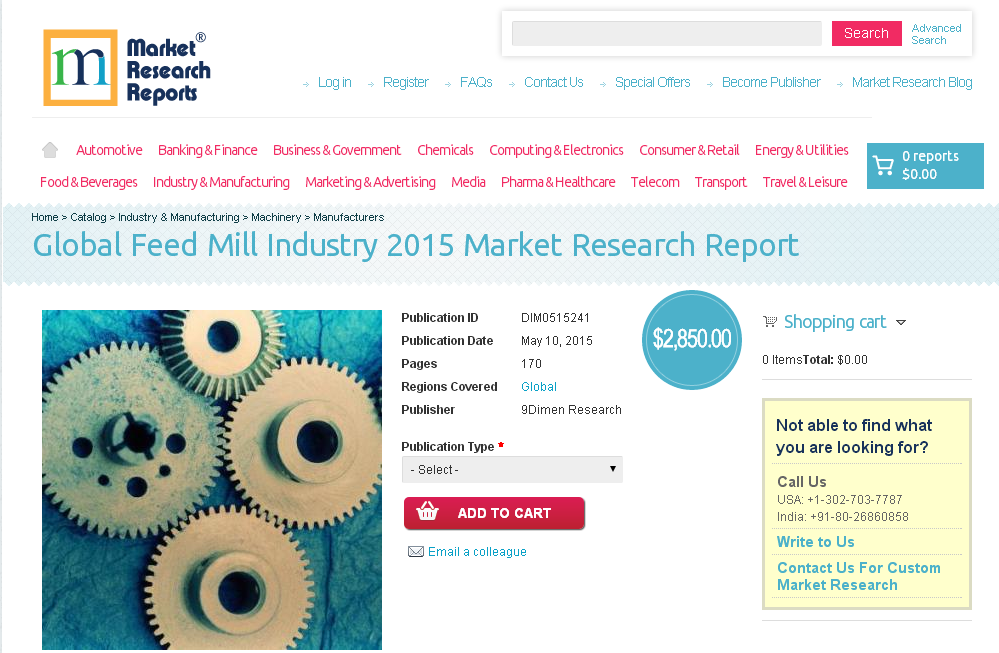 Global Feed Mill Industry 2015