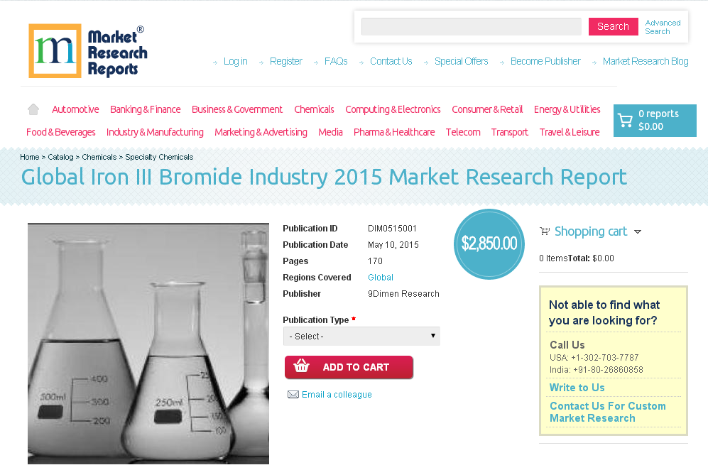 Global Iron III Bromide Industry 2015