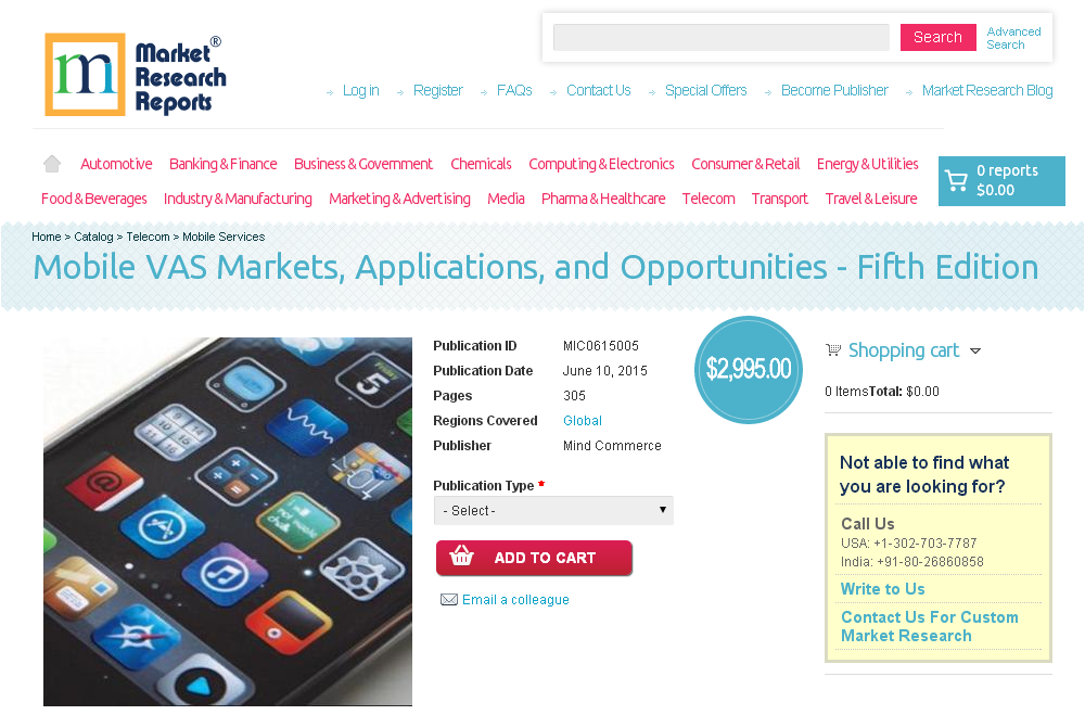 Mobile VAS Markets, Applications, and Opportunities - Fifth