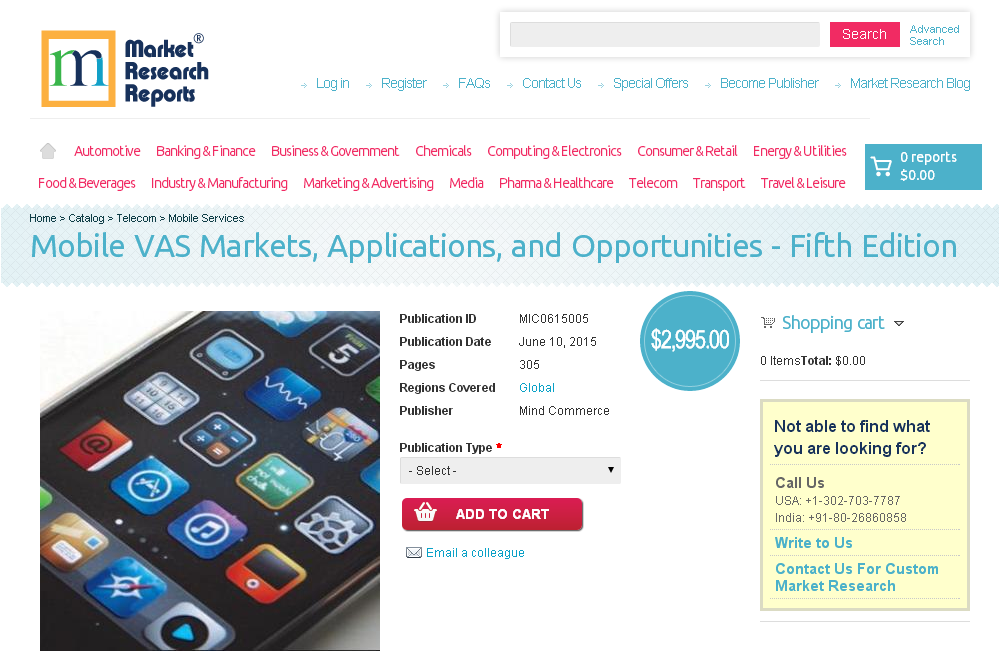 Mobile VAS Markets, Applications, and Opportunities - Fifth'