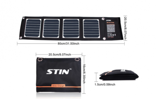 The STIN SunPower Solar Phone Charger'