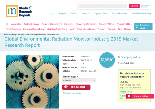 Global Environmental Radiation Monitor Industry 2015'