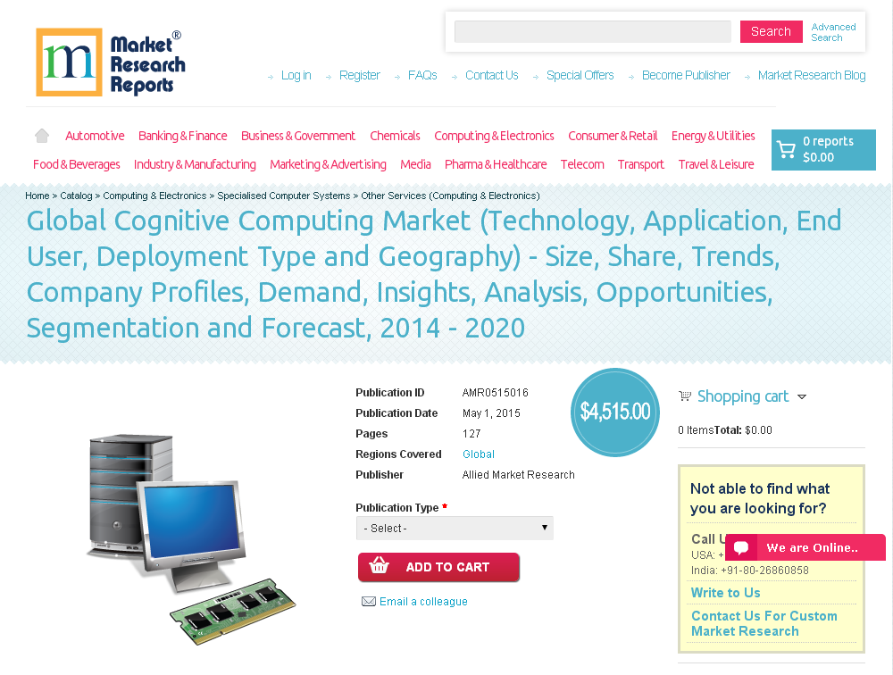 Global Cognitive Computing Market'